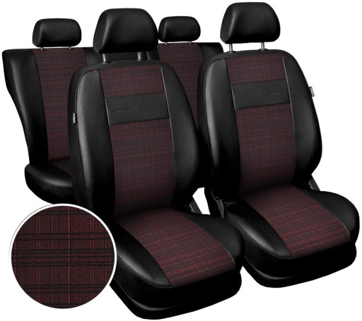 Poťahy na sedadlá univerzálne AutoDekor Exclusive červená