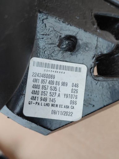 AUDI Q7 II 4M mirror KAMERA left 4M1857409BS 4M1857409