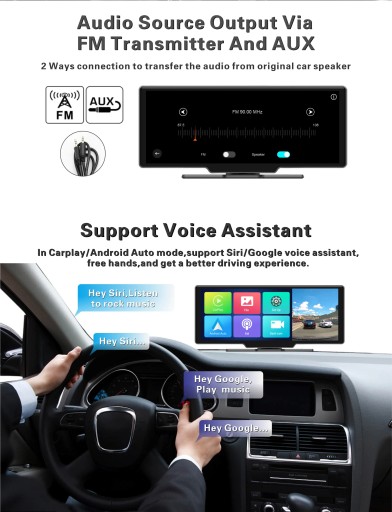 10,36-дюймовий сенсорний екран Carplay Android A