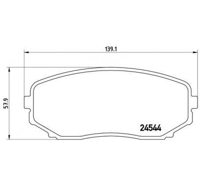 BREMBO КОЛОДКИ ГАЛЬМІВНІ FORD USA EDGE зображення 1