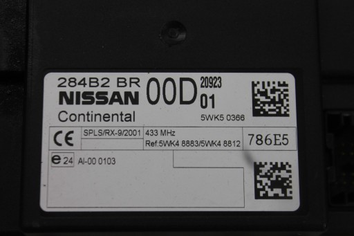 module control unit KOMFORTU 284B2BR00D NISSAN QASHQAI J10 LIFT 09-13