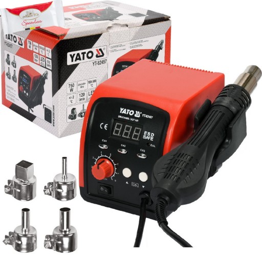 СТАНЦИЯ ГОРЯЧЕГО ВОЗДУХА YATO СВЕТОДИОДНЫЙ ВЕНТИЛЯТОР YT-82457