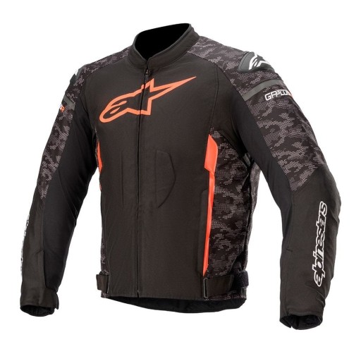 Куртка T-GP PLUS R V3, ALPINESTARS (черный/красный флуоресцентный/белый, размер XL)