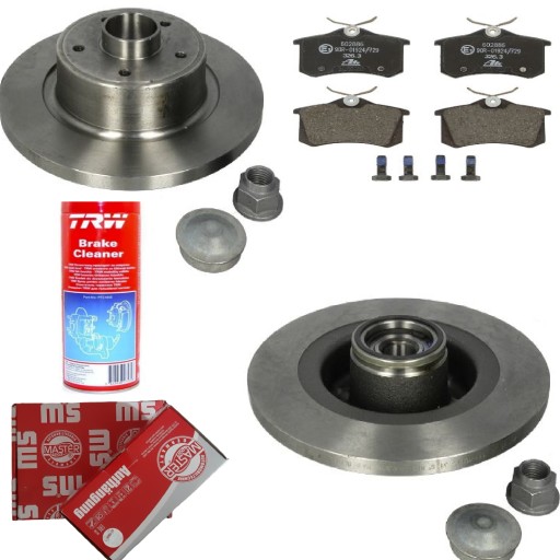 ДИСКИ ПІДШИПНИКИ КОЛОДКИ ЗАДНІ ЗАДНІ RENAULT SCENIC II