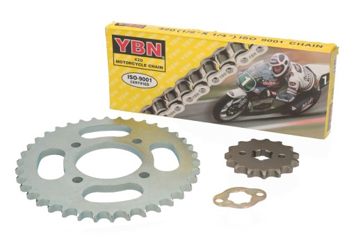 76745 - Привідна Зірочка передня задня ланцюг ROMET Z125 з 125