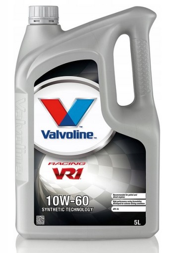 VALVOLINE VR1 RACING 10W60 5L КАТОВИЦЕ