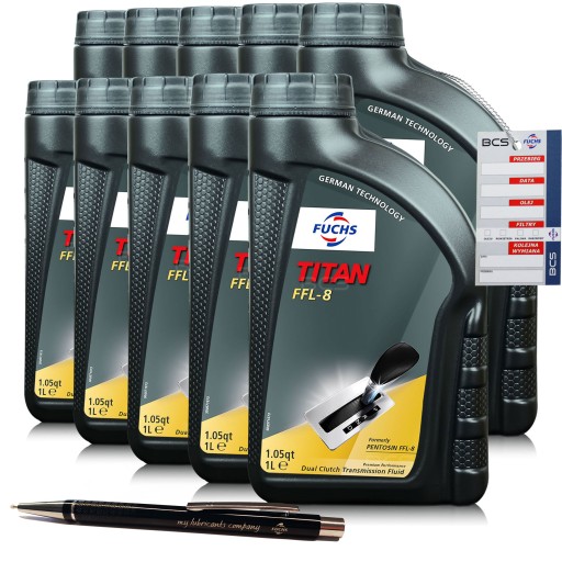 10 литров fuchs titan pentosin ffl-8 - для трансмиссий с двойным сцеплением - 10л