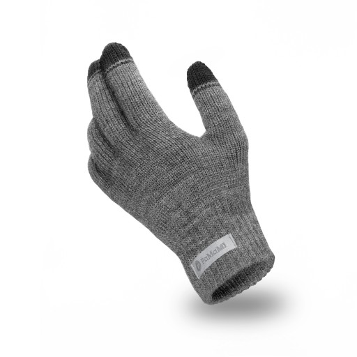 Pánske rukavice sivé päťprstové PaMaMi