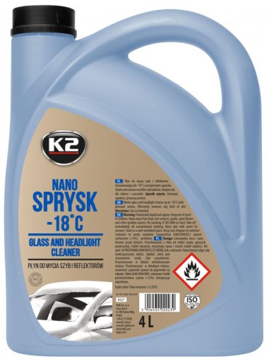 K2 NANO SPRYSK-18C Зимняя омывающая жидкость 4Л