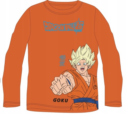 TRIČKO TSHIRT BLÚZKA DRAGON BALL DĹŽKA RUKÁV - 128