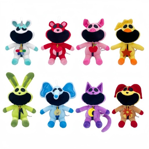 Plyšové hračky Smiling Critters Hopscotch CatNap 8PCS