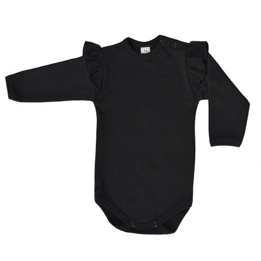 Створіть бавовняне боді з довгим рукавом, розмір 86, застібається на кнопку