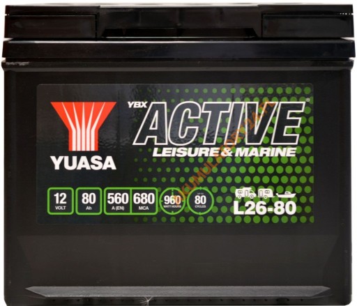 YUASA LEISURE L26-80 L+ АККУМУЛЯТОР ДЛЯ МОРСКОЙ КАМЕРЫ