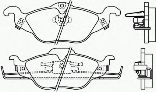 КОЛОДКИ ТОРМОЗНЫЕ ПЕРЕД OPEL ASTRA G 1998- 2005 изображение 1