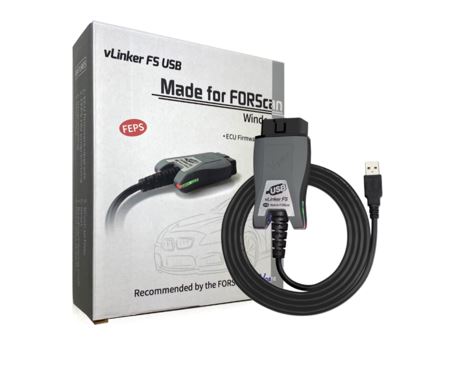 Vgate vLinker FS USB FORScan Ford FEPS MS CAN MIC3322 OBD2 інтерфейс