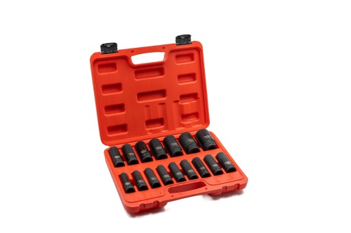 НАБОР ИЗ 16 ДЛИННЫХ 6-УГЛОВЫХ УДАРНЫХ ГОЛОВОК GR52002 GROSLY