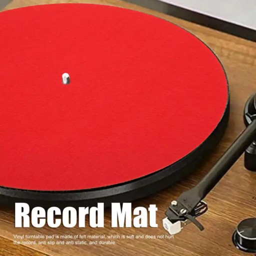 Vinyl Turntable Mat Felt Soft Slip Resistant Prevent Static Reduce