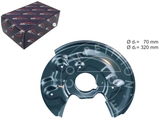 57844 - КРЫШКА ТОРМОЗНОГО ДИСКА ЗАДНЯЯ ПРАВАЯ AIC