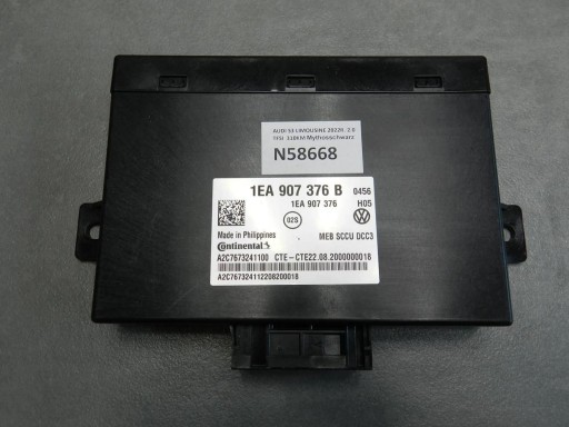 1EA907376 - Audi s3 a3 8y 2021 модуль контроллера 1ea907376b