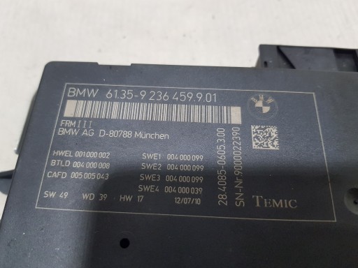 module of the lights control unit 9236459 BMW F07 F01 F10