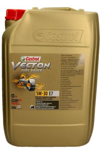 CASTROL VECTON FUEL SAVER OIL 20L 5W30 E7