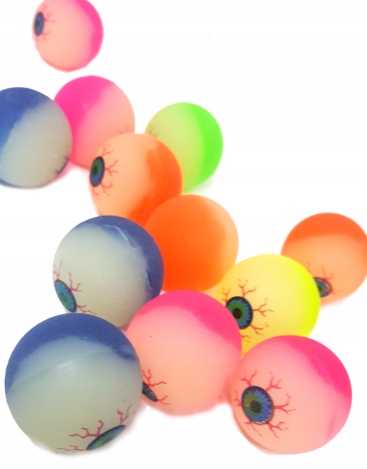 Гумовий м'яч антистрес кольорове око 2,5