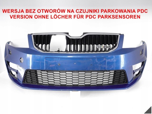 SKODA OCTAVIA 3 III RS VRS 5E0 12-16 bumper + grid + CHROM front