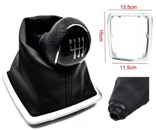 150mm 6 - Ручка перемикання передач сильфон для Ford FOCUS II 2003-11