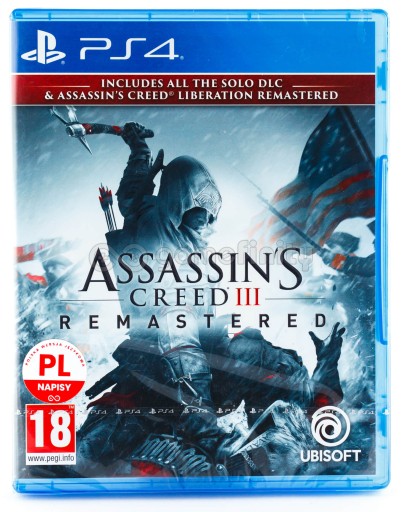 Assassin's Creed III 3 Remastered PL PS4