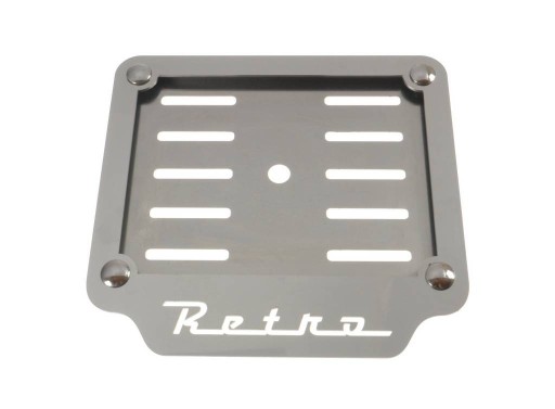 РАМКА НОМЕРНОГО ЗНАКА РЕТРО МЕТАЛЛ