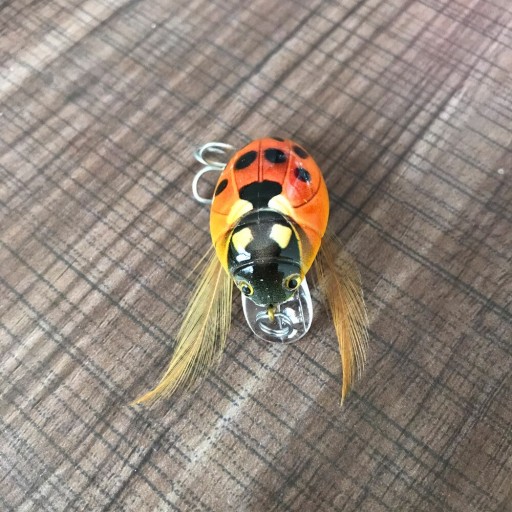 1Pc 3.8cm 4.1g Artificial Ladybug Fishing Bait C - 6435865527265 -  12884536378 
