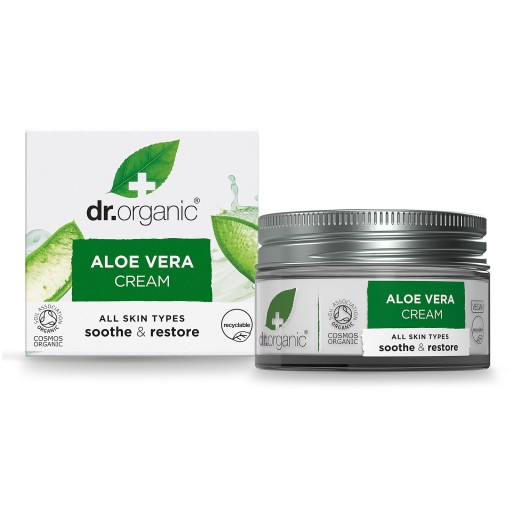 Dr.Organic Hydratačný a upokojujúci krém s aloe vera 50