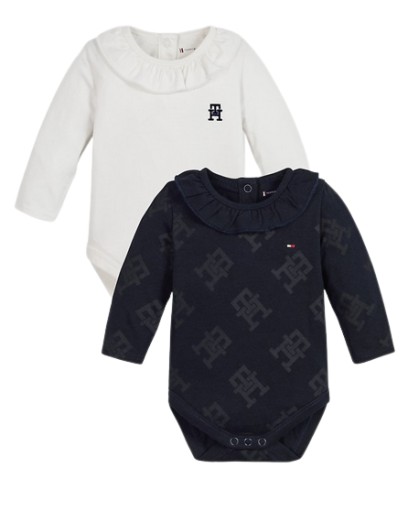 Tommy Hilfiger dievčenské set bodýček pre dievčatko, bábätko Monogram 62