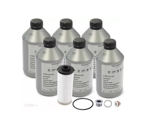Трансмиссионное масло dsg g055529a2 + фильтр volkswagen сервисный комплект