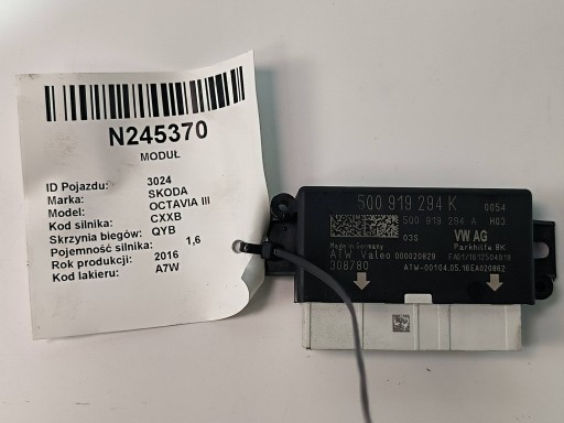 module PDC 5Q0919294K SKODA OCTAVIA III