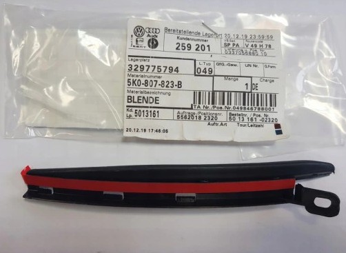 5K0807823B 5K0807824B - Спойлер крыла VW GOLF VI R20 оригинал новый