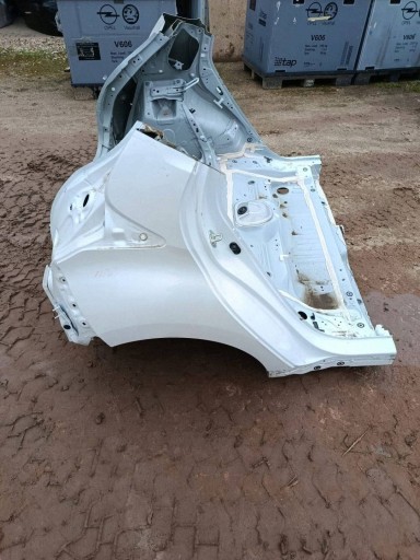 quarter fender bodywork rear rear part side right Mazda 2 089 perlowy bialy