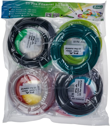 ЗАПРАВКА ДЛЯ КУЛЬКОВОЇ РУЧКИ 3D PLA 100м КОЛІРІВ