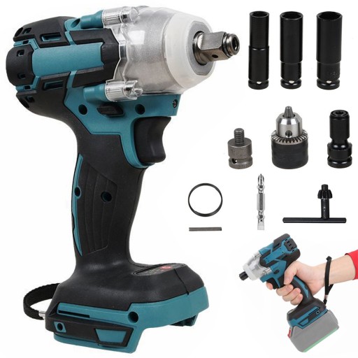 НАБІР УДАРНИХ АКУМУЛЯТОРНИХ КЛЮЧІВ 1/2'' + ГОЛОВКИ