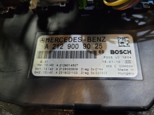 Module fusibles Module SAM A2129009025 MERCEDES E W212 LIFT 2.2 D CDI