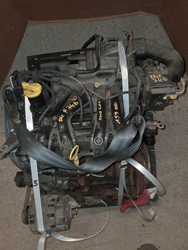 engine 1.2 D4F746 complete CLIO MODUS DACIA KANGOO PEWNY FILM Z PRACY
