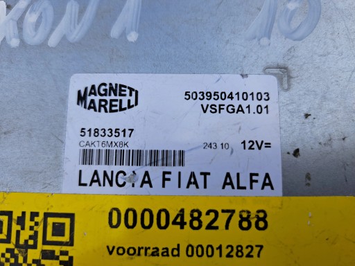 FIAT LANCIA ALFA module control unit RADIA 503950410103 51833517