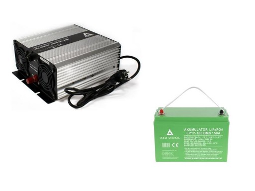 Комплект аварийного источника питания sinus ups 1200w lifepo4 аккумулятор 100ah 12v bms