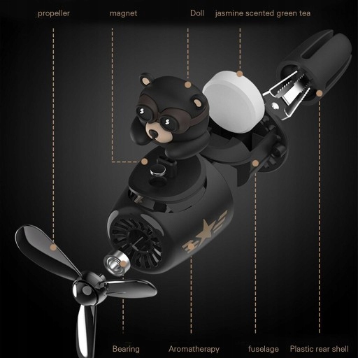 Ароматизация украшения автомобиля духами плюшевого мишки