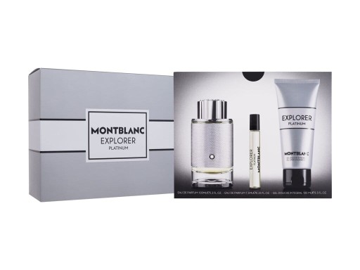 montblanc explorer platinum woda perfumowana 100 ml   zestaw 