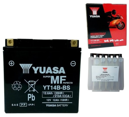 Акумулятор YT14B-BS 12V 12AH 210A Yuasa