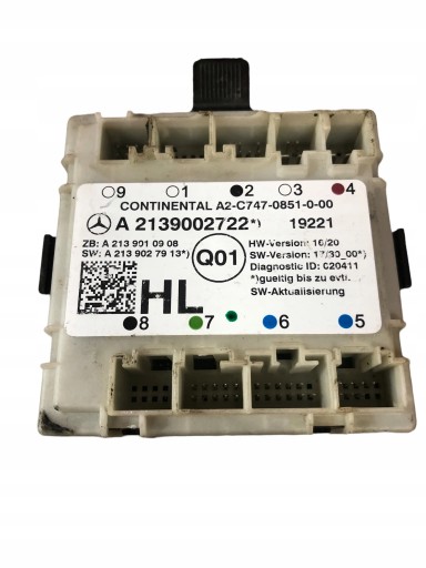 A2139002722 - MERCEDES W205 модуль двери 2139002722