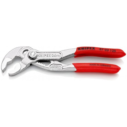 КЛІЩЦІ ДЛЯ ТРУБ KNIPEX РЕГУЛЬОВАНІ COBRA 125ММ ХРОМ