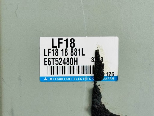 Компьютер, контроллер mazda 6 (02-08) lf1818881l e6t52480h 2.0 16v