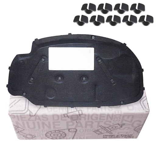 1K0863831D, 8E0863727A - ЗВУКОІЗОЛЯЦІЯ КАПОТА VW GOLF V 03-09 + ЗАПОНКИ